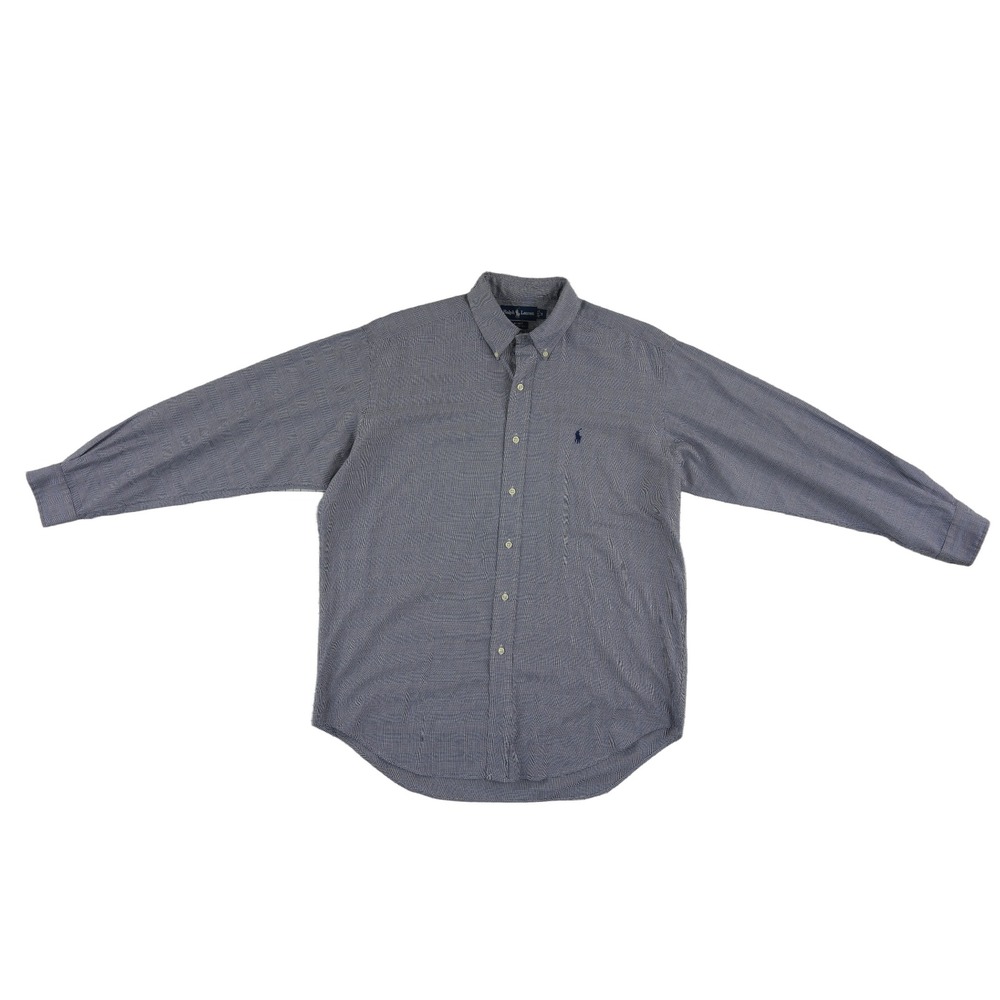 Polo Ralph Lauren Blake Cotton Button Down Shirt Men's Size Medium Glen Plaid